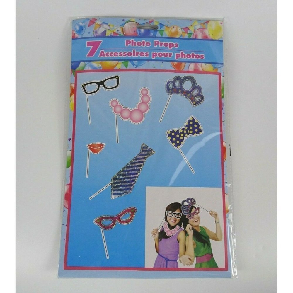 Clearance💎5/$25 New 7-PC Party Photo Props Booth Celebrate Selfie Supplies